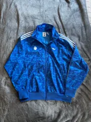 アディダス x アベイシングエイプ トラックジャージ ブルー カモフラージュ 上下セット 110