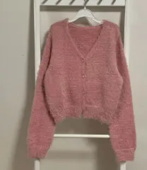 アンゴラ カーディガン まとめ出品 (ピンク ブラック)