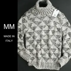 dt108●S●M●L●XL●選択可●ミラノの街着ブランド●MM●タートルローゲージウール混ニットセーター●ドルモアやザノーネ、ラルフローレンお好きな方も