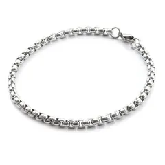 [SEIYA INTERNATIONAL] ブレスレット メンズ ステンレス アクセサリー ベネチアンチェーン 細め シルバー