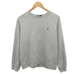 ポロ バイ ラルフローレン Polo by Ralph Lauren トレーナー スウェット ラグラン 160cm グレー ■MET2