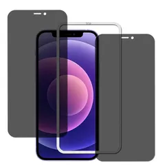 【2枚セットのぞき見防止】KPNS 日本素材製 覗き見防止 iPhone12 mini 用 ガラスフィルム 強化ガラス カバー 保護フィルム