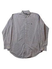90s Ralph Lauren Yarmouth check L/s shirt / 90年代 ラルフローレン ヤーマス チェック 長袖シャツ【E163】