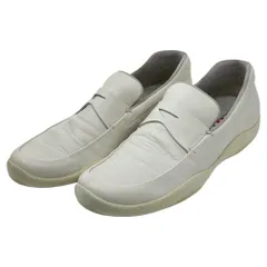 PRADA SPORT(プラダスポーツ) 00's America's Cup Leather Loafers アメリカズ カップ レザー ローファー 8(27cm~27.5cm程度) ホワイト Y2K スニーカー