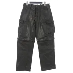 MINORITY 90S アーカイブ レザー パンツ ショートパンツ ブラック MinoriTY（マイノリティ） パンツ 「MinoriTY」ヴィンテージPUレザー