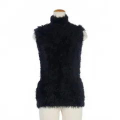 マルニ MARNI ハイネック シャギーニット ベスト ノースリーブ 40 ブラック 黒