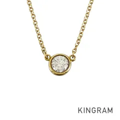 ティファニー TIFFANY&Co. バイザヤード K18YG ダイヤモンド ネックレス sss【中古】