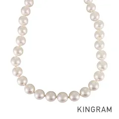 ネックレス K14WG アコヤ真珠 sss【中古】