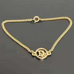 Christian Dior ディオール ブレスレット CDロゴ サークルモチーフ ゴールド アクセサリー レディース ヴィンテージ