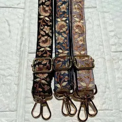 インド刺繍リボン　ショルダーストラップ　ショルダーベルト　スマホストラップ　ハンドメイド　＊No.44