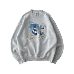 USA製　90ｓ　FRUIT OF THE LOOM　デザインスウェット　アート