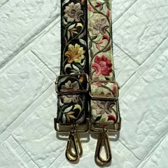 インド刺繍リボン　ショルダーストラップ　ショルダーベルト　スマホストラップ　ハンドメイド　＊No.46