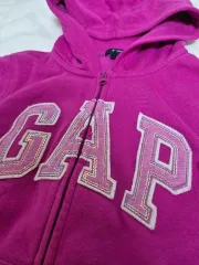 GAP ギャップ ピンク ギャル フード ジップアップ