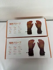 電熱グローブ 2個セット 8000mAh バッテリー付き 防寒 手袋 M 動作確認済