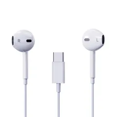 タイプc イヤホン Type-C イヤホン 有線 HIFI音質 音量調節 マイク付き 通話可能 iPhone 15/15 Proなどに対応 Type Cインターフェース使用