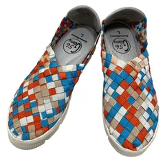 【新品未使用】ゴムゴム (24) スリッポン 運動靴 スニーカー 洗える メッシュ 厚底 希少デザイン