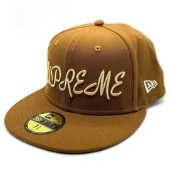 SUPREME シュプリーム 23SS New Era ニューエラ 59FIFTY Script スクリプト ロゴ ベースボールキャップ ブラウン Size 7 5/8 (60.6cm)