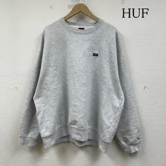 ハフ BAR LOGO FLEECE CREW 長袖 スウェット クルーネック トレーナー ロゴ 刺繍 メンズ XL ISItems【USED】【古着】【中古】50149010