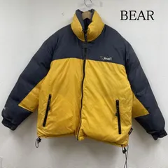 ベア― リバーシブル ダウン ジャケット ジップアップ ブルゾン ロゴ 刺繍 防寒 肉厚 メンズ S ISItems【USED】【古着】【中古】50149022