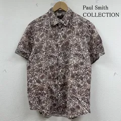 ポールスミスコレクション 半袖 総柄 ボタニカル柄 シャツ ブラウス Shirt デザインシャツ リネン 100% 麻 メンズ L ISItems【USED】【古着】【中古】50149058