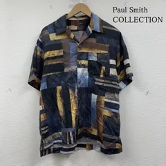 ポールスミスコレクション 半袖 開襟  オープンカラー シャツ ブラウス Shirt デザインシャツ マルチカラー ブロック柄 メンズ M ISItems【USED】【古着】【中古】50149080