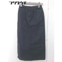 ◇ COMME CA ISM コムサイズム ロング タイト デニム スカート サイズS ブラック レディース  【中古】 【1111090008704】