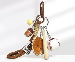 24時内スピード発送。自分diy、かわいい野球キーホルダー、テニスバッグチャーム、スポーツペンダントキーリング、財布トートバッグアクセサリーギフト