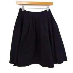 エムズグレイシー スカート ボトムス フレア 日本製 レディース 36サイズ ブラック M'S GRACY 【中古】