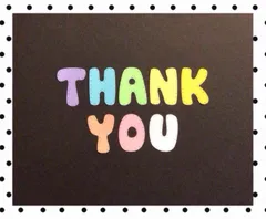 手作りアルバム仕掛け•パーツ　大きい文字　ありがとう1