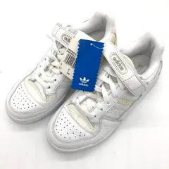 アディダス フォーラム ロー US6.5 JP24.5cm 白 レザー スニーカー