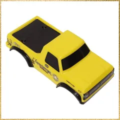 ★送料無料★ ピックアップ トラック ボディ シェル、RC カー ボディ シェル 耐衝撃性 本物そっくりのクールで美しい耐久性のある PE 素材 1:24 (黄色)