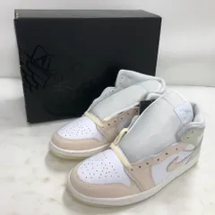 02w21331 ナイキ NIKE  AIR JORDAN 1 MID SE  ホワイト  28.5cm インドネシア製 メンズ  箱・タグあり  スニーカー  HJ6654-100  【中古品】