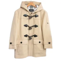 バーバリーブラックレーベル BURBERRY BLACK LABEL ノバチェック ダッフルコート 中綿 キルティング トグル ベージュ L IBO84