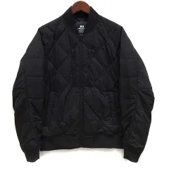 ユニクロ UNIQLO ホワイトマウンテニアリング White Mountaineering リサイクル ハイブリッド ダウン ジャケット 撥水加工 ブラック 黒 S 470150