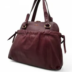 FURLA フルラ トートバッグ ハンドバッグ ショルダーバッグ レザー 本革 イタリア製 ドーム型 A4収納可能 ボルドー 上品 通勤通学