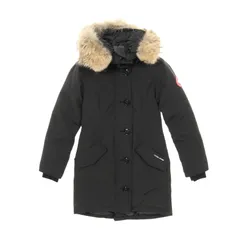 カナダグース CANADA GOOSE ダウンジャケット ROSSCLAIR PARKA ロスクレアパーカー 2580LA ブラック ナイロン ダウンコート レディース Used A