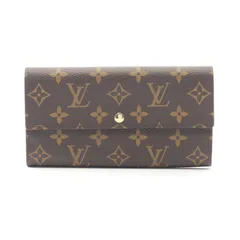 ルイ・ヴィトン LOUIS VUITTON 二つ折り長財布 ポルトフォイユ サラ M61734 PVCコーティングキャンバス ポルトフォイユ・サラ レディース Used A
