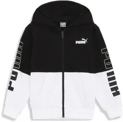 プーマ PUMA PUMA POWER カラーブロック フーデッドジャケット キッズ パーカー トップス アウター フルジップ 長袖 トレーニング レジャー ジュニア 子供  678571 01 プーマ ブラック