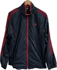 ZM1689 【美品】adidasアディダス　ジャンパー　アウター　ネイビー　メンズ　Mサイズ