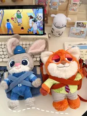 【新品未使用】大人気 ズートピア ニック ジュディ ぬいぐるみ取り外し可能 ぬいぐるみバッグ ショルダーバッグ キャラクターバッグ サイドバッグ