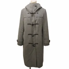 ナノユニバース nano universe ナノアンドコー nano&co. 美品 近年 メルトン ダッフルコート ジャケット ロング ウール グレー 38 約M 0605