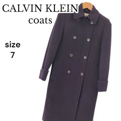 カルバンクライン Calvin Klein ロングコート グレー サイズ7 K1