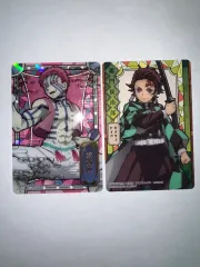 鬼滅の 鬼滅の刃 猗窩座 竈門 炭治郎 ステンドグラスカード 出品