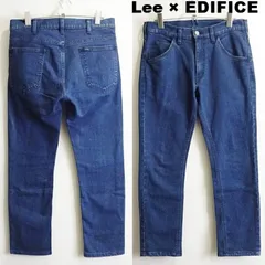 Lee × EDIFICE　リー　エディフィス　アンクルスキニーデニム　W76cm/W30　強 ストレッチ　ダークブルー　メンズ　LB0054　日本製