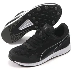 プーマ PUMA プーマ スピードモンスター PL キッズ プーマブラック/プーマホワイト ランニングシューズ 靴 スニーカー ジョギング トレーニング ジュニア 子供 子ども  19536402 プーマブラック 175