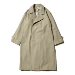 AURALEE スーパーミルドシェットランドウールダブルブレステッドコート AURALEE / オーラリー | SUPER MILLED SHETLAND WOOL DOUBLE-BREASTED