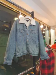 ポロラルフローレン 斗山 ポロジーンズ Mサイズ シープスキン シェルパ ボア裏地 デニムジャケット