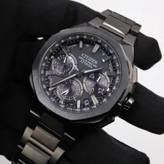 【新品相場27万破格】N（新品）シチズン アテッサ  サテライトウエーブ GPS 電波時計 ソーラーF950-00CW902/CC4105-69E クロノグラフ オールブラック 黒 ACT Line/ブラックチタンシリーズ CITIZEN