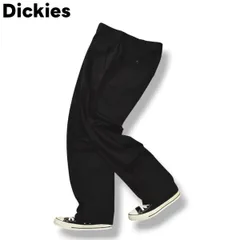 【定番】 ディッキーズ Dickies ツイル ワーク パンツ ストレート ジップアップ 95cm x 83cm ブラック アメリカン カジュアル ストリート ルーズ ビッグシルエット オーバーサイズ メンズ