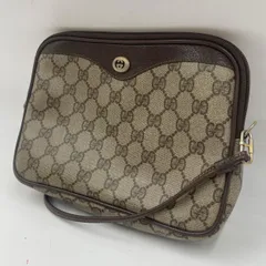 GUCCI  グッチ オールドグッチ ショルダーバッグ ヴィンテージ GG柄 97.02.068 ショルダーバッグ レディース ブラウン 中古